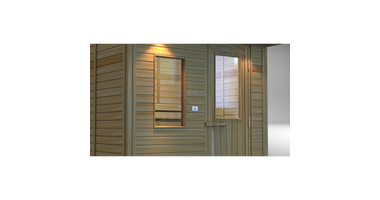 Sawo Houten Saunadeur met Raamvenster 69x189 cm of 70x204  cm. Met dorpel