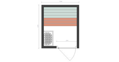 Sauna Zelfbouwpakket 120x140cm