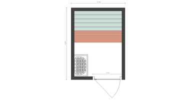 Sauna Zelfbouwpakket 120x160cm