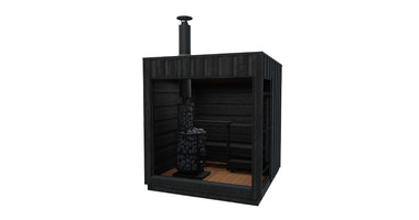 Legend buitensauna met hout kachel