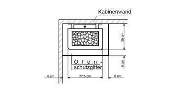 EOS Thermo-Tec S Saunakachel (zonder besturing)
