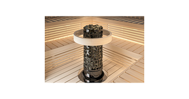 Sawo Aries Zwart Saunakachel Convertible (zonder besturing)