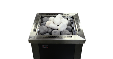 Saunastenen Ronde Witte Decoratief 10kg