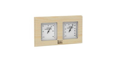 Sawo Dubbel Vierkante Sauna Thermo-Hygrometer