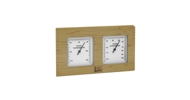 Sawo Dubbel Vierkante Sauna Thermo-Hygrometer