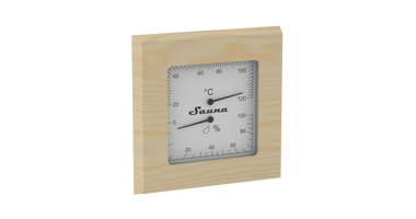 Sawo Vierkante Sauna Thermo-Hygrometer