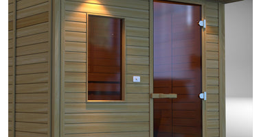 Sawo Houten Sauna Deurgreep met Magnetische Sluiting