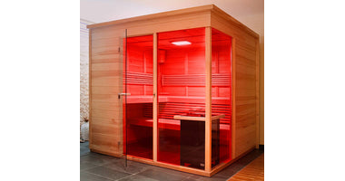 Collaxx kleurentherapie FLUSH-XL tbv saunacabines  tot 12m2 / diverse houtsoorten