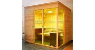 Collaxx kleurentherapie FLUSH-XL tbv saunacabines  tot 12m2 / diverse houtsoorten