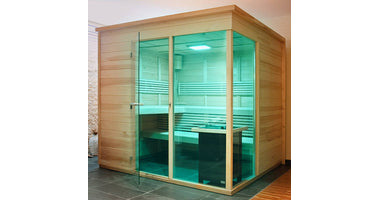 Collaxx kleurentherapie FLUSH-XL tbv saunacabines  tot 12m2 / diverse houtsoorten