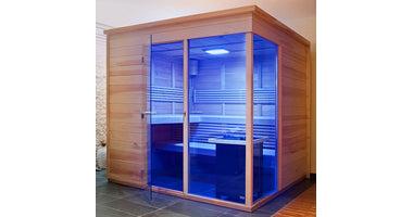 Collaxx kleurentherapie FLUSH-XL tbv saunacabines  tot 12m2 / diverse houtsoorten
