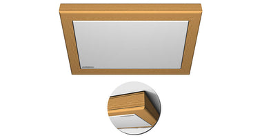 Collaxx kleurentherapie SQUARE-XL tbv saunacabines  tot 12m2 / diverse houtsoorten