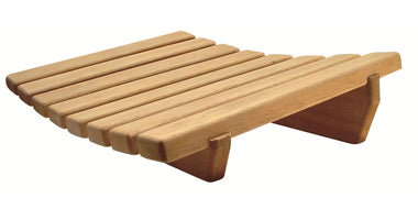 Concave Abachi Sauna Hoofdsteun
