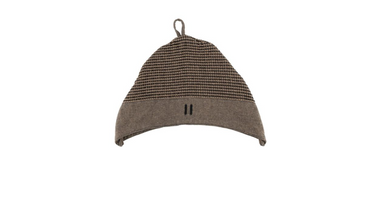 Saunahoed Kenno zwart/beige