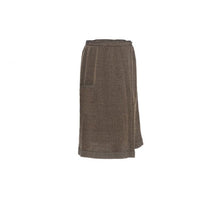 Taillehanddoek Kenno 70x145 cm zwart/beige
