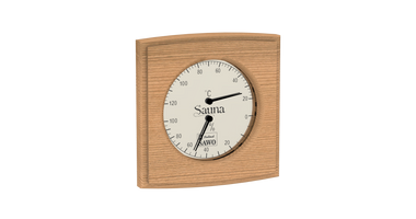 Sawo Gebogen Vierkante Sauna Thermo-Hygrometer