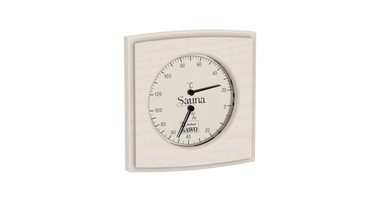 Sawo Gebogen Vierkante Sauna Thermo-Hygrometer