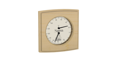 Sawo Gebogen Vierkante Sauna Thermo-Hygrometer