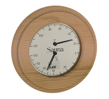 Sawo Ronde Sauna Thermo-Hygrometer