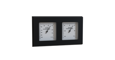 Sawo Dubbel Vierkante Sauna Thermo-Hygrometer