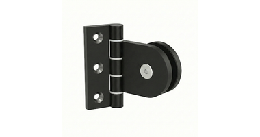 Deurscharnier Rond Aluminium Zwart W90xH70mm
