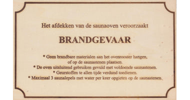Bordje 'BRANDGEVAAR'