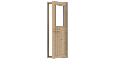 Saunadeur SAWO Hout Helder Glas