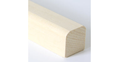Afwerklat Abachi 20x20mm – Sauna-afwerking – Diverse lengtes
