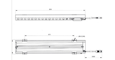 Infraroodstraler incl. armatuur/robax/kabel