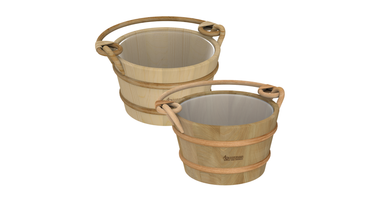 Sawo Rotan Sauna-emmer 4L met Handvat