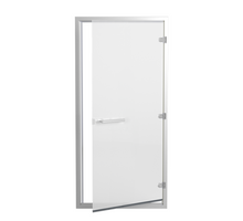 Sawo Stoomdeur Aluminium Helder Matglas 900x2100mm (Omkeerbaar)