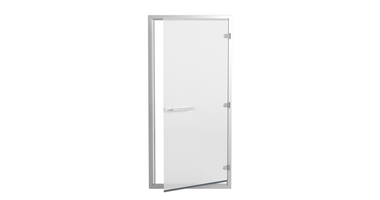 Sawo Stoomdeur Aluminium Helder Matglas 900x2100mm (Omkeerbaar)