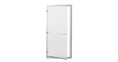 Sawo Stoomdeur Aluminium Helder Matglas 900x2100mm (Omkeerbaar)