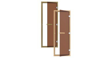 Sawo Finland Brons Glas Saunadeur 690x1890mm of 790x1890mm