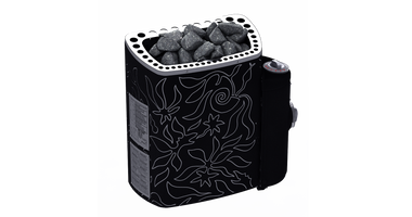 Saunakachel Minidragon Zwart Fiber 3.6 kW int. besturing