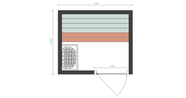 Sauna Zelfbouwpakket 140x120cm
