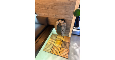 Sawo Kliksysteem Ceder Sauna Vloertegels