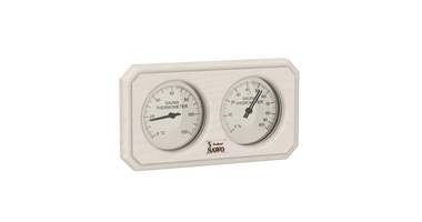 Sawo Rechthoekige Sauna Thermo-Hygrometer met Gesneden Hoeken