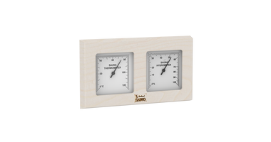 Sawo Dubbel Vierkante Sauna Thermo-Hygrometer