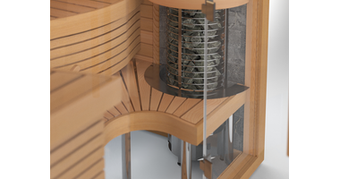 Sawo Kachelinbedding Wand RVS voor Tower Heater en Aries Saunakachel