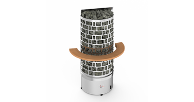 Sawo Kachelinbedding Wand Hout voor Tower Heater en Aries Saunakachel