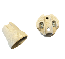 PORSELEINEN FITTING E27 (bv voor achter lampscherm)