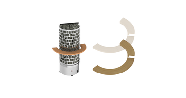 Sawo Kachelinbedding Wand Hout voor Tower Heater en Aries Saunakachel