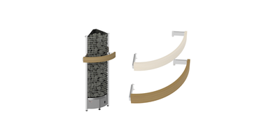 Sawo Kachelrek Hoek voor Tower Heater Saunakachel