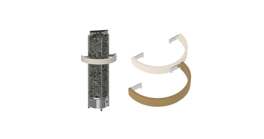 Sawo Kachelrek Wand voor Tower Heater Saunakachel