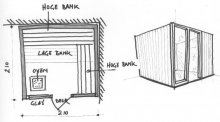 na school douche smeren Sauna ontwerp | BouwJeEigenSauna